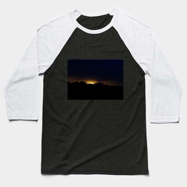 Sunset Sky Baseball T-Shirt by Nicole Gath Photography